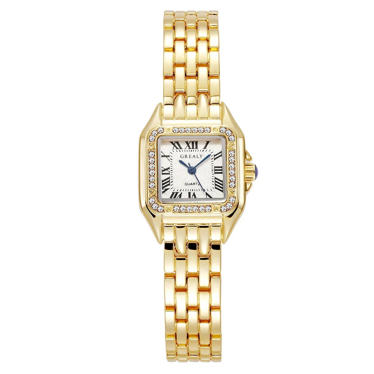 Luxury Rhinestone Women Watches Fashion Square Quartz Wristwatch Simple Ladies Clock Reloj Mujer