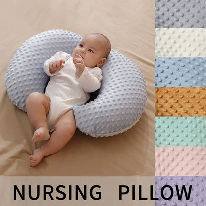 Soft Breathable Nursing Pillow Solid Color Back Support Cushion Baby Feeding Pillow Comfortable Nursing Aid Maternity Essential