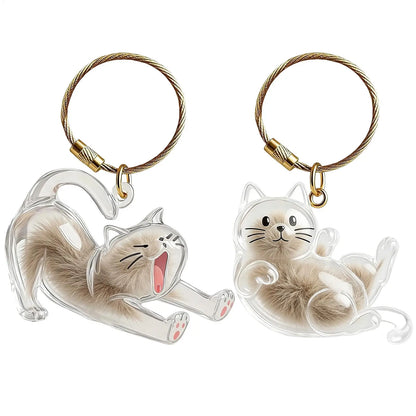 2x3x6cm Pet Hair Keychain Holder, Portable Cat Dog F ur Pendant For Bag, Keepsake Key Ring For Backpack Purse Wallet, Cute Gift
