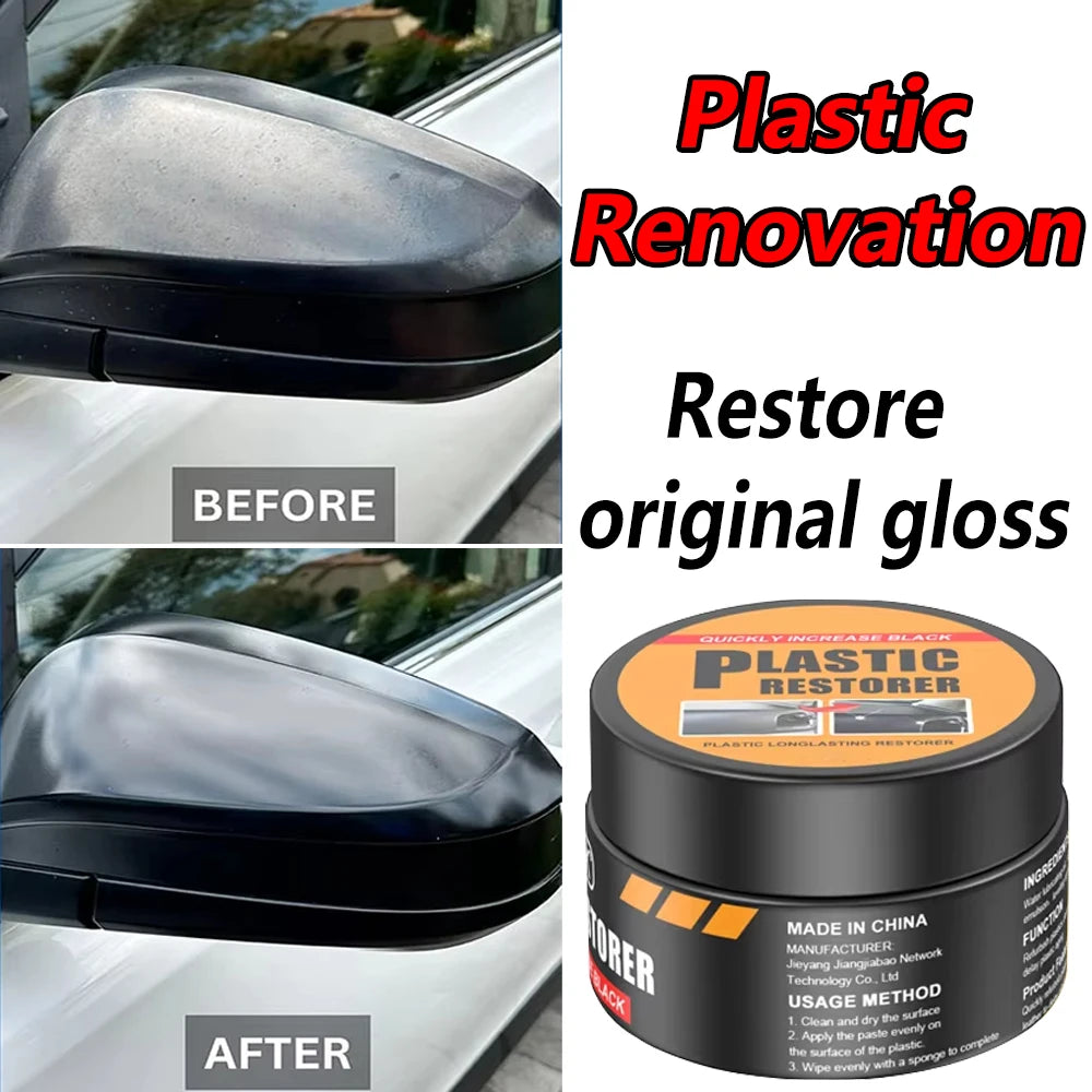 Car Plastic Restorer Back To Black Gloss Auto Interior Leather & Panel Renewal Wax Coating Agent Auto Polish And Repair Coating