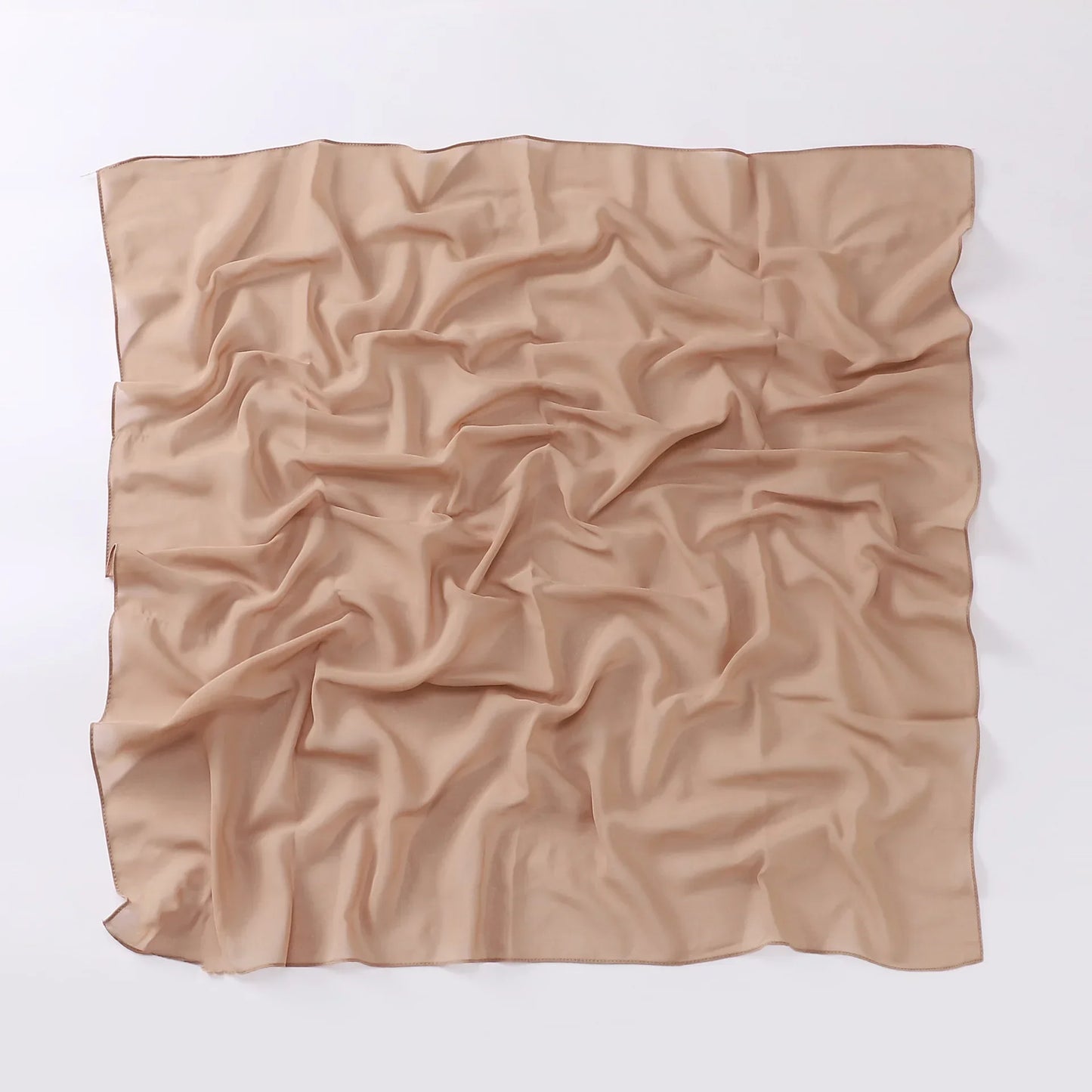 90*90cm Square Chiffon Hijab Scarf Women Solid Color Muslim Soft Head Scarf Islamic Shawls and Wraps Headband Musulman Scarves