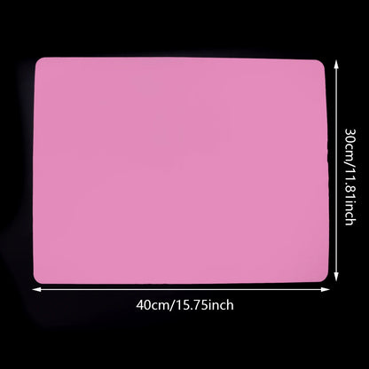 1PC Silicone Table Mat Pink Blue Resin Molds Waterproof Placemat Table Mat for DIY Jewelry Making Supplies Countertop Protector