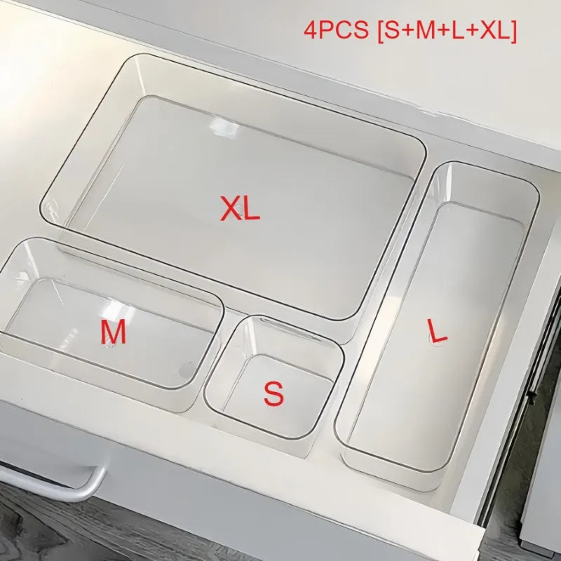 Cosmetic and Stationery Storage Box, Suitable for Makeup,Office Supplies, Home Storage, Desk & Drawer Organizer for Home Storage