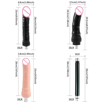 FREDORCH Sex Machines More Attachment Masturbating Pumping Sex Gun Adjustable with Dildo Couples Sex Toy Love Machine for Couple