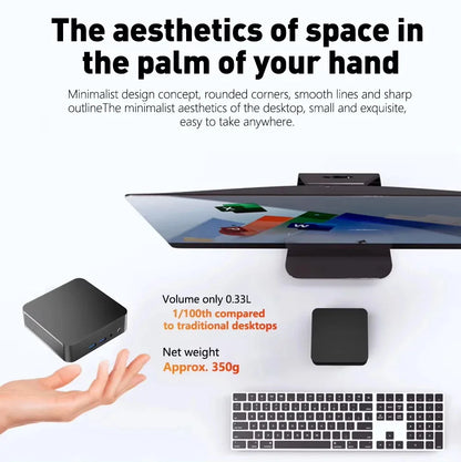 2026 Mini PC Intel Core I9 10980HK N150 Gaming Computer Windows 11 Desktop PC 16GB RAM 1TB 2TB SSD WiFi6 BT5.2 Portable Gamer PC