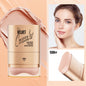 2-in-1 Concealer and Foundation Stick, Covers Dark Circles, Waterproof and Sweat-Resistant, Creates Flawless-Looking Makeup