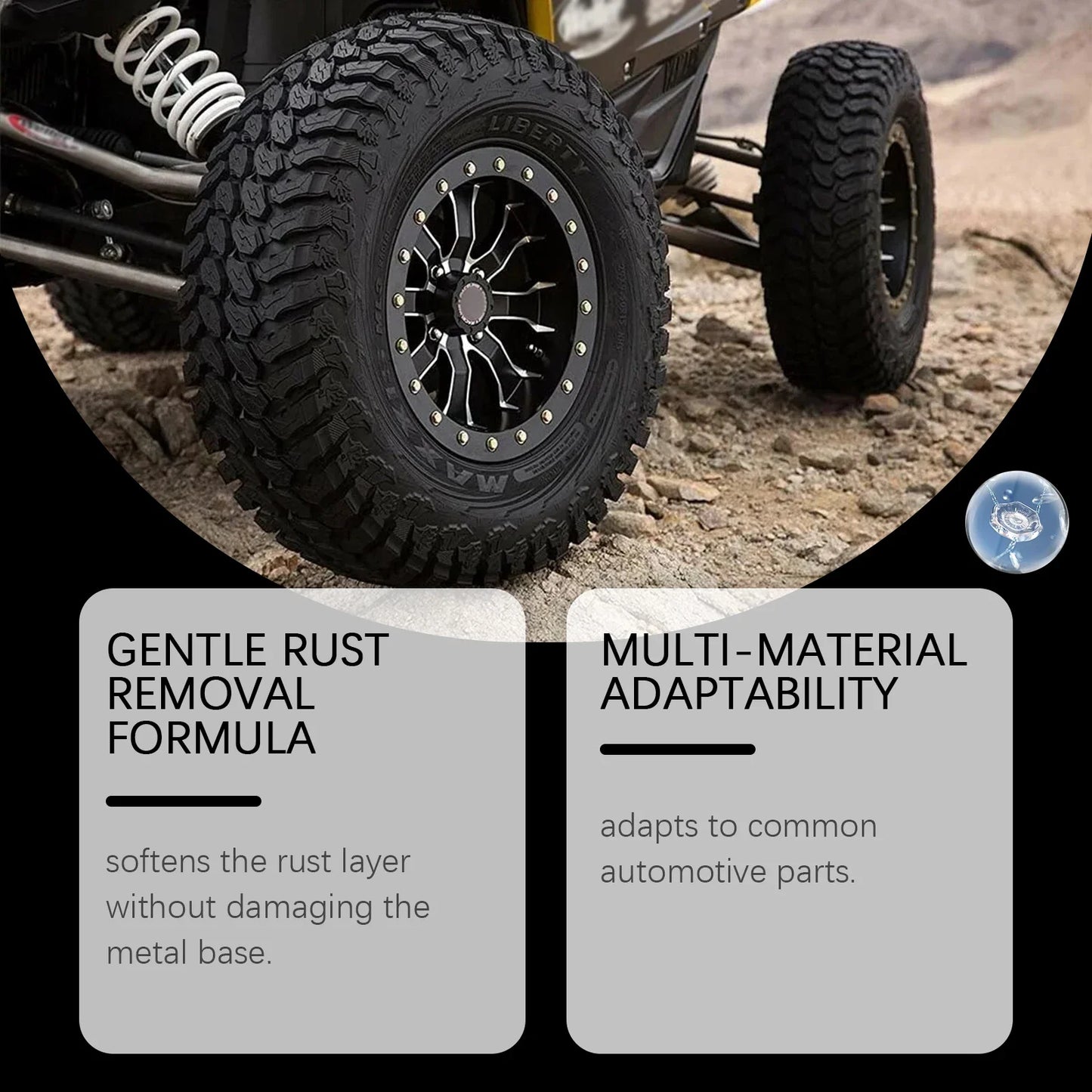 Lubricant Rust Remover Spray Rust Converter Anti Rust Iron Remover Rim Cleaner Dissolve Rust-Protect Wheel Rim Auto Supplies