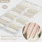 Gradient Auroras Semi Cured Gel Nail Strips Sparkly Shinning DIY Gel Polish Stickers for Nails Works with UV/LED Nail Lamps