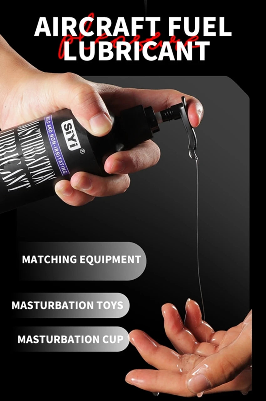 300ml Silicone-Based Lube with Press Pump,  Stringy Anal Lubricant Suitable for Sex Toys Ideal for Toys and Couples