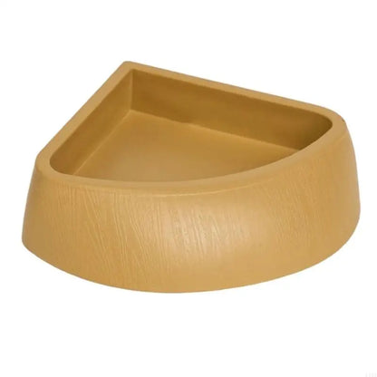 L9BE Reptiles Water Bowl Shallow Triangular Water Dish Terrarium Aquariums Decoratio