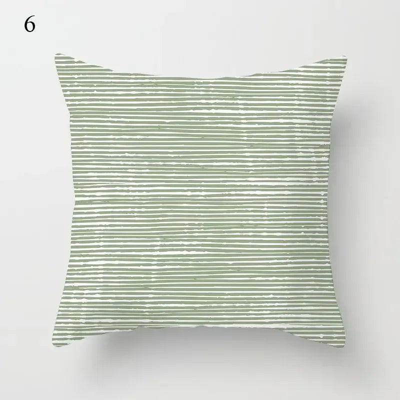 Mint Green Pillowcase Geometric Print Cushion Cover Sofa  Decorative throw pillow cushion covers40x40cm 50x50 45x45