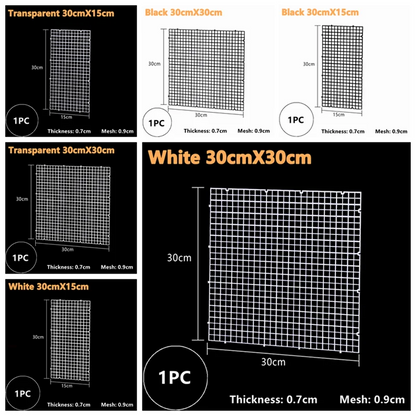 1PC Isolation Board Grid Aquarium Fish Tank Accessory Undergravel Bottom Plate Tray Multi Function Seperator Divider Board Net