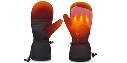 Heated Gloves For Winter 7.4V Rechargeable Battery Powered Electric Heating Hand Warmer Skiing Glove For Fishing Skiing Cycling