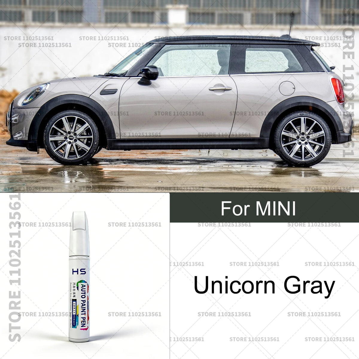 Car Paint Repair Pen Touch Up Scratch Remover DIY Auto Accessories For 2001-2025 MINI Black White lsland Blue Gold Green Grey