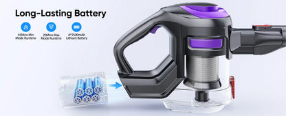 Laresar V10 Lite 38000Pa Cordless Vacuum Cleaner Handheld Strong Suction Button Smart Home Appliance for Carpets Hair 45 Mins