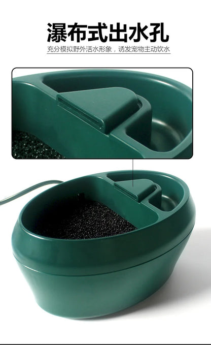 Reptile Water Dispenser Fountain Waterbowl with Food Storage Container Terrariums Accessories Feeding Supplies for Pet Chameleon