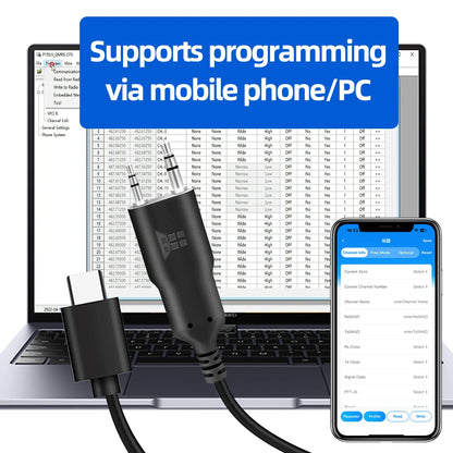 USB Programming Cable With CD for Baofeng UV-5R 82 888S UV-S9PLUS UV-13 16 17 21 Pro Quansheng UV-K5 5R Plus Walkie Talkie Radio