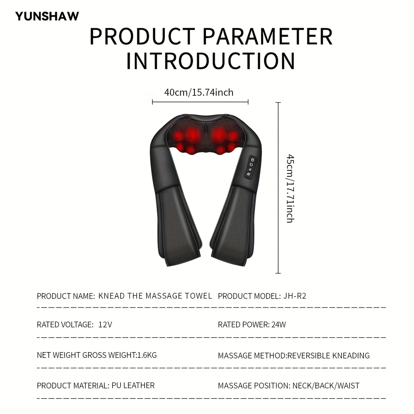 Ekmoey Neck Massager Shiatsu Shoulder Massager with Heat Electric Back Massager for Pain Relief Deep Tissue Muscle Relax Home