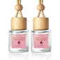 2 Pack Car Air Freshener Diffuser 2 Pack Hanging Air Freshener Diffuser - Vanilla Cream Fragrance Oil Air D iffuser for Car