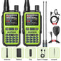 1/2PCS BAOFENG UV-5R Mini Walkie Talkie Dual PTT Wireless Bluetooth Programming Multi-Band Type-C Charge Long Range Ham Radio