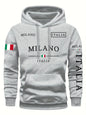 ITALIA MILANO Men Women Hoodie Outdoor Street Casual Sports Vacation Trend Spring Autumn Winter Couple Sweatshirt Top Clothing