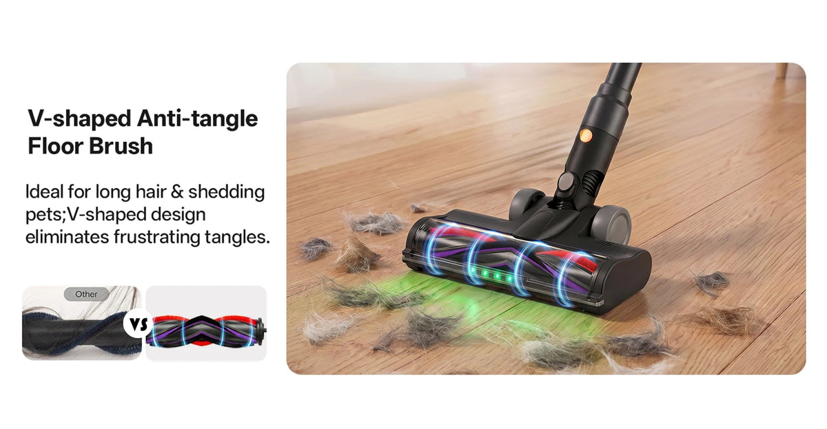 COTIAR Cordless Vacuum Cleaner V30 PRO 800W Powerful 75kPa Suction 95 Mins Runtime Handheld Home Appliance Portable Removable Battery