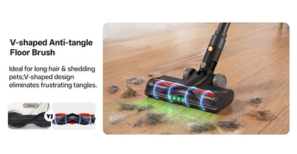 COTIAR V30 PRO 75kPa 800W Cordless Vacuum Cleaner Strong Suction 95 Mins Runtime Handheld Home Appliance Portable Removable Battery