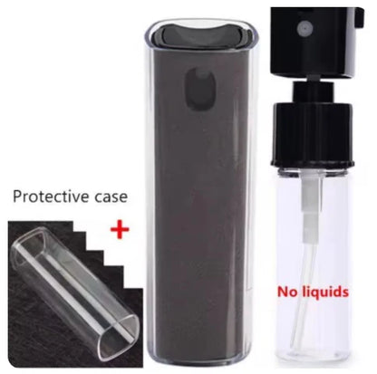 Microfiber Screen Cleaner Spray Bottle Set Mobile Phone Ipad Computer Microfiber Cloth Wipe Iphone Cleaning Glasses Wipes