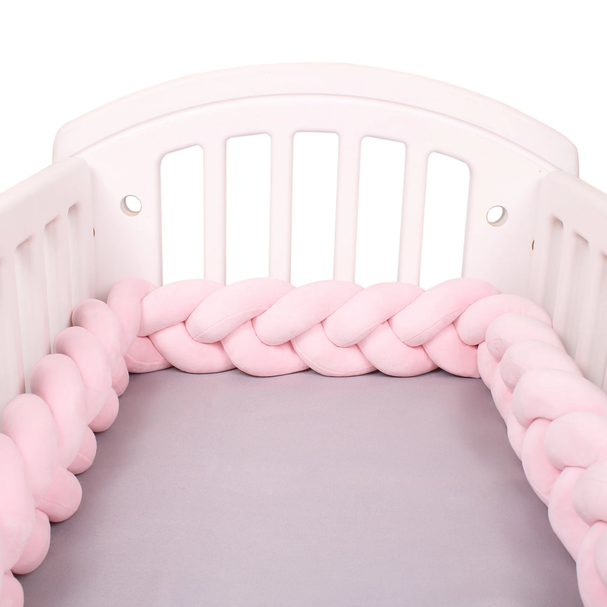 1-4M Baby Bumper Bed Braid Knot Pillow Cushion Bumper for Infant Crib Protector Cot Bumper Room Decor Crib Bedding Braid Set