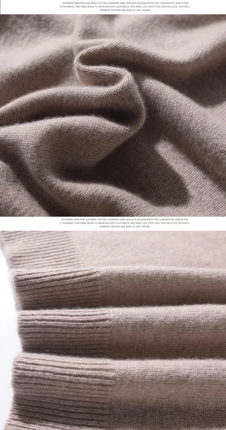 Super 100% Cashmere Sweater 2021 Men Pullover Autumn Winter Warm Classic V-neck Sweaters Male Jumper Jersey Hombre Pull Homme