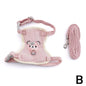 Newest Cute Cat Harness and Leash Set Bunny Pet Accessories Vest Harnesses Small Dog Leashes for Outdoor Walking Pets Supplies