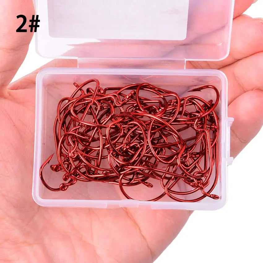 10pcs/ Box Fishing hook Offset 8# - 5/0# crank hook for soft worm bait fishhook crankbait fishing tackle accessories pesca hooks