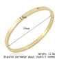 Hot Fashion Stainless Steel Jewelry Oval Bangle for Woman Child Charm Bracelet Party Love Wedding Brand Gift Wholesale