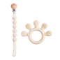 Finger Teether Silicone Pacifier Chain Baby Teether No BPA Teething Ring Gum Baby Care Equipment Silicone Baby Care Utensils