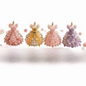 3D Design Beaded Dress Kit Tiny Beads Dress Shape Bead Weaving Kit Creative Craft Cute Design DIY Bead Craft Kit Gift Giving