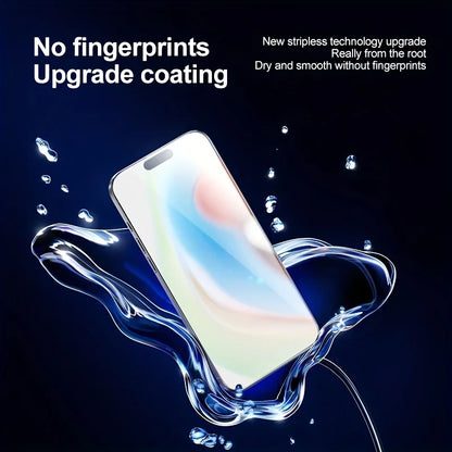 Tempered Glass Screen Protector For iPhone 16 15 14 13 12 11 17 18 Pro Max 16e Protective Film iPhone16 Pro Max XR X XS 7 8 Plus