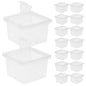 20Pcs Insect Observation Containers Clear Feeding Terrariums Portable Secure Small Habitat Enclosures for Spider Snail Tarantula