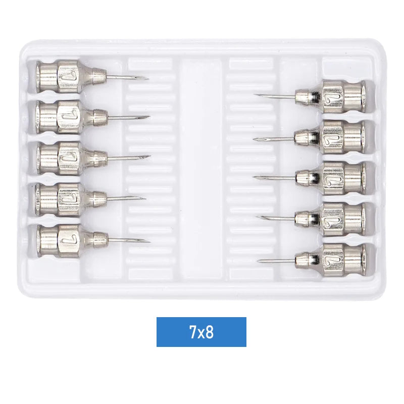 1-10Ml Automatic Veterinary Continuous Syringe / 10Pcs Needles Adjustable Animal Vaccine Injection Livestock Pig Cattle Sheep
