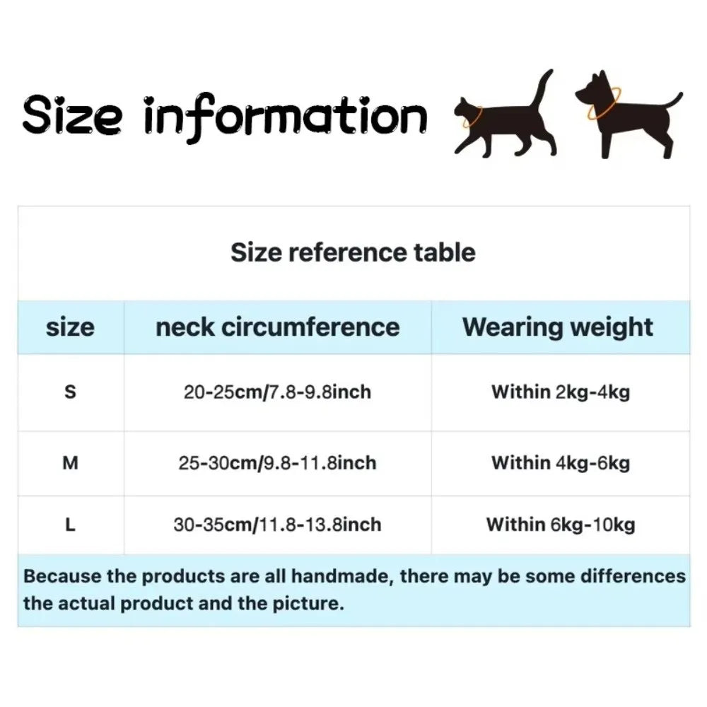 Neck Accessories Orchid Bell Flower Knitted Pet Collar Patchwork Sweet Pet Drool Scarf Lace-up Pet Drool Bib Cats