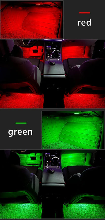 For Volkswagen VW Touareg Tiguan Passat Transporter Arteon Sharan EOS Jetta Scirocco Car Footwell Light Kit Interior Accessories