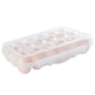 〔W〕1Pc 12/18 Grid Egg Storage Box With Lid Kitchen Refrigerator Egg Box Egg Drop Rack Household Fridge Egg Organizer Egg Tray