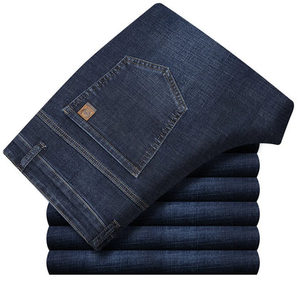 High Waist Denim Jeanse For Men Pants Plus Size 40 42 Fashion Designer Jeans Trousers For Men Street Wear Straight Loose Autumn