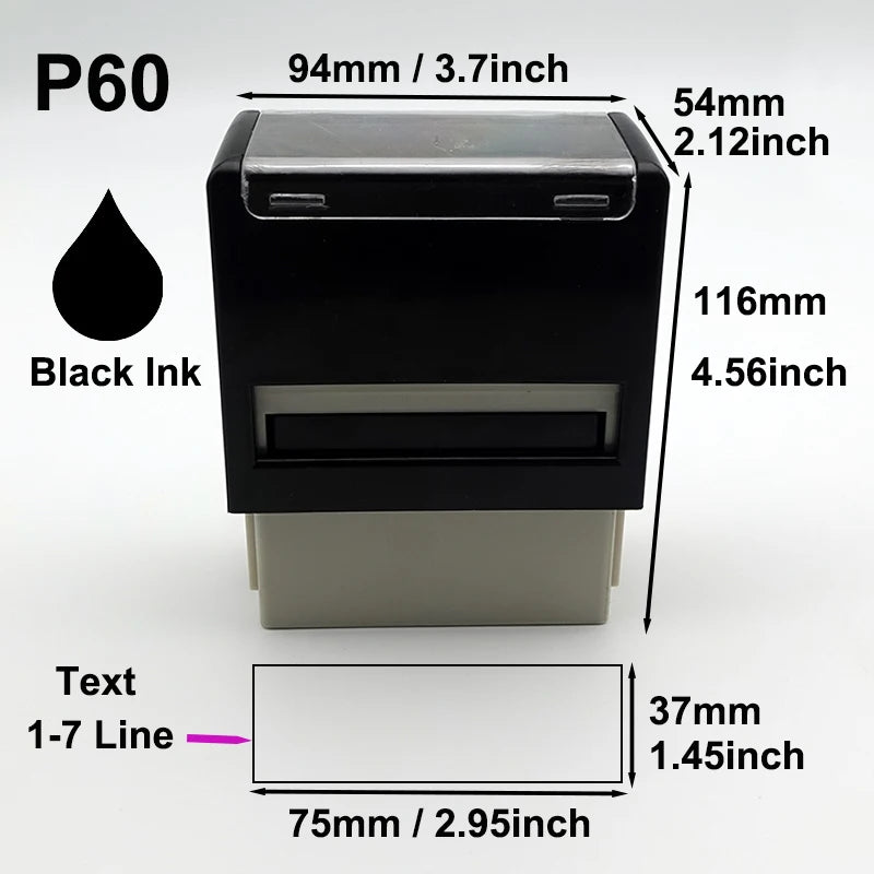 Custom Self-Inking Stamp Customized Self-Inking Business Address Wax Seal Name Handicrafts Personalize Rubber Stamps