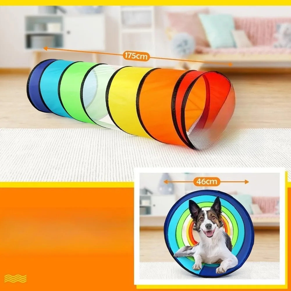 Long crawling passage ideal for small pets outdoor activity, durable play tunnel for daily entertainment.