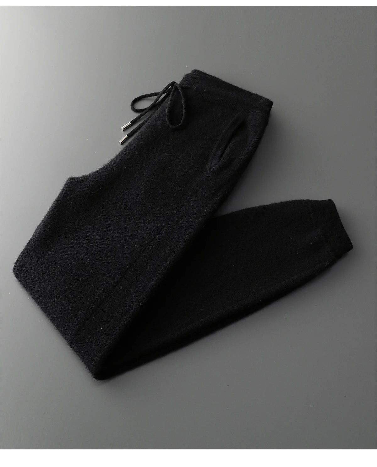 100% Merino Wool Two-piece Suit for Men Autumn Winter Knitting Zipper Cardigan and Slim-fit Pants Warm Thickened Clothing Sets
