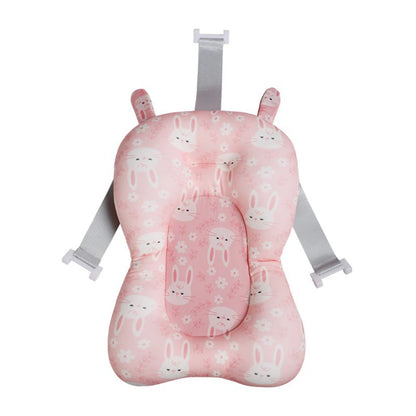 Baby Shower Bath Tub Pad Non-Slip Newborn Bathtub Mat Safety Nursing Foldable Support Comfort Body Cushion Mat Pillow Cartoon