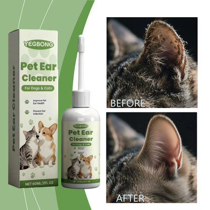 Pet Care Ear Drops Gently Cleaning Earwax Eliminating Odors Reducing Mite Infection Relieve Itching and Discomfort Pet Ear Fluid