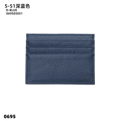 Custom Company Logo Cowhide Card Holder Woman Man Fashion Slim Mini Card Bag Genuine Leather Engrave Name Luxury Casual Purse