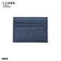 Custom Company Logo Cowhide Card Holder Woman Man Fashion Slim Mini Card Bag Genuine Leather Engrave Name Luxury Casual Purse