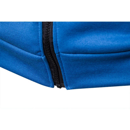 2023 Autumn and Winter New European and American Solid Color Fleece Sweater Pants Men's Casual Zipper Sports Hat Set